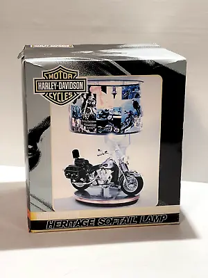 2004 Harley Davidson Heritage Softail Table Lamp Night Light With Sound Vintage • $145