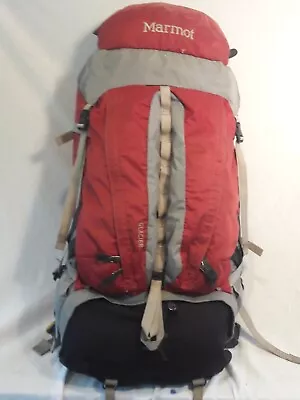 MARMOT GLACIER  Backpack 50+ LITERS SIZE Med.  App. 24x16x7 Red & Gray  • $54.99