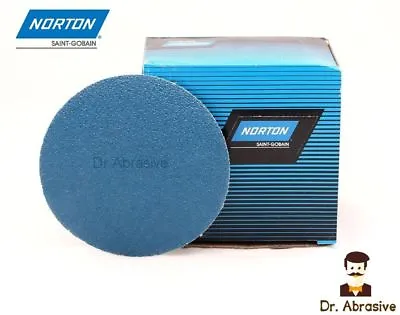 £4.39 • Buy 125mm 150mm Sanding Discs 5  6  Zirconia NORTON Pads Sandpaper For Steel Metal..
