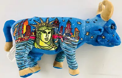 Cow Parade Plush “Twin Towers-Statue Of Liberty” Cow.  Cow Is Approx 7” Long; 3” • £9.50