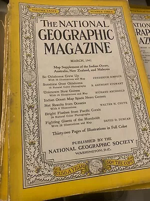 National Geographic Magazine March 1941 • £4