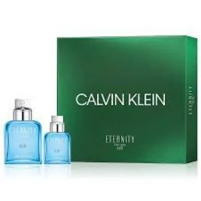 CALVIN KLEIN ETERNITY AIR 100ml EDT GIFT SET  MENS Inc 100ML AND 30ML BRAND NEW • £39.50