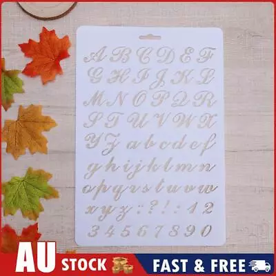 Lettering Stencil Letter Alphabet Stencils Painting Paper Craft Number Word AU • $7.12