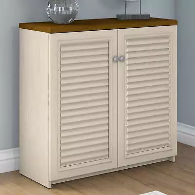 Small Storage Cabinet Kitchen Pantry Storage Cupboard With Doors Antique White  • $211.80