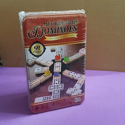 Games Hub Mexican Train 91 Double 12 Dominoes Timeless Classic Game NEW Sealed • $14.50