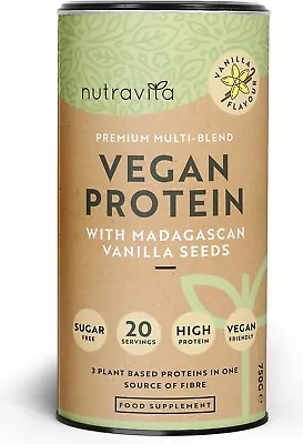 Protein Powder Vanilla Flavour - 25g Protein Per 36g Serving - Low Calorie Vegan • £19.99