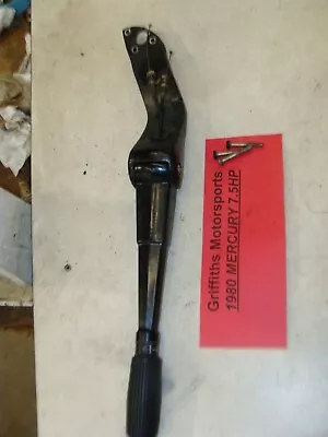 1980 Mercury Outboard 7.5hp 75 Tiller Arm Steering Throttle Grip Cables Handle • $98