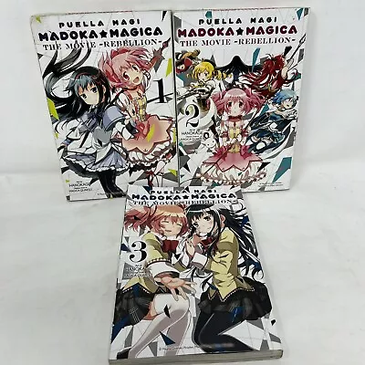 Complete Set Madoka Magica The Movie Rebellion Manga English Vol. 1-3 MAGI • $95