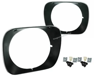 Holden Headlight Surround Rim PAIR Black HQ GTS SS Monaro NEW Head Light  • $213.30