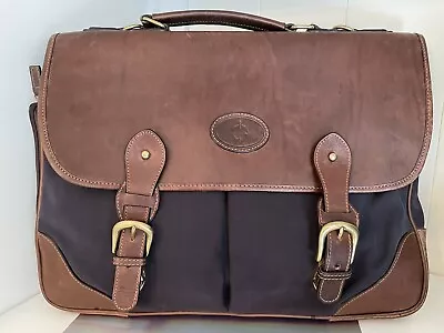 Vintage FRANKLIN COVEY Canyonlands Nylon/ Leather Briefcase Attache Purse Bag • $49.95