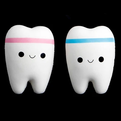 $13.82 • Buy Cute Tooth  Squishy Slow Rising Squeeze Stress Hand Soft Toy Phone Pendant