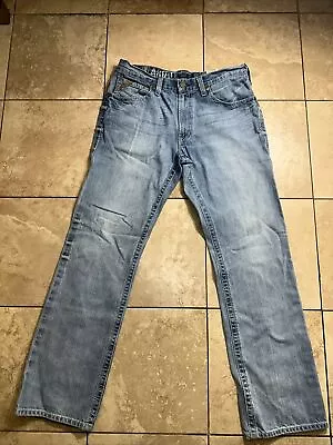 Ariat Jeans Mens 34x34 Blue M4 Low-Rise Boot Cut EUC • $36
