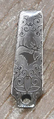 Bugling Bull Elk & Scroll Engraved Steel Mauser Floor Plate   Father's Day Gift • $81.49