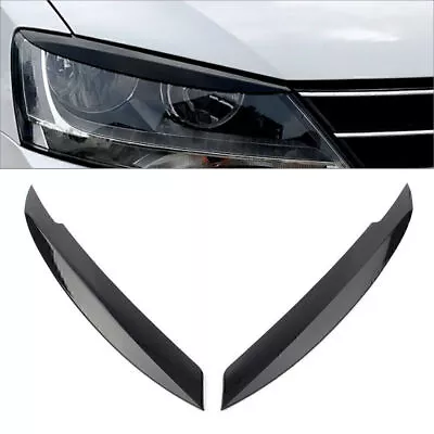 $15.28 • Buy Headlight Eyelid Cover Eyebrow Trim For VW Jetta MK6 Sagitar NCS 2010-2018 17 US