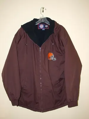 Vintage Cleveland Browns NFL Jacket With Hood • $45