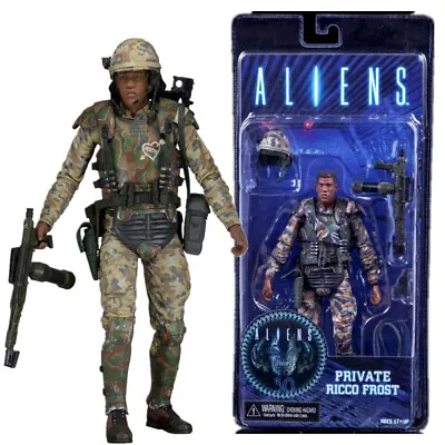 NECA Aliens Series 9 Private Ricco Frost Marine 7  Action Figure Model Toy Gift • $28.99
