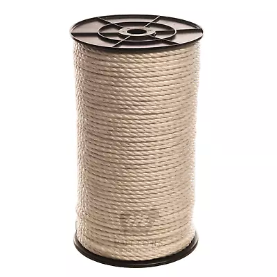 ELECTRIC FENCE ROPE 6mm 200 Metre Roll White Poly Fencing Horse Paddock 200m • £23.50