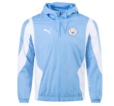 Puma Manchester City 2023-24 Anthem Training Jacket - Light Blue/White • $101.99