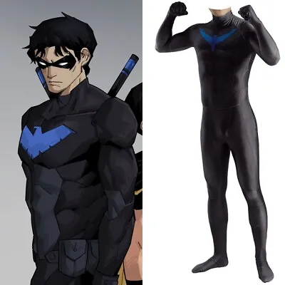 $71.89 • Buy Nightwing Costume Cosplay Bodysuit Dick Grayson For Kids Adult Ver2 Handmade