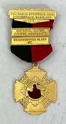 $15 • Buy Vintage Del-Mar-Va Sportsman Association Shooting Competition Medal