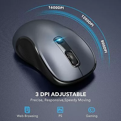 2.4GHz Wireless Optical Mouse Mice USB Receiver For PC Laptop Computer DPI USA • $5.49
