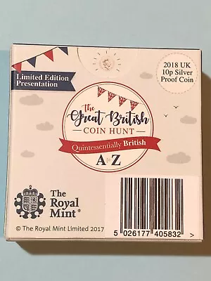 2018 10p Silver Proof Alphabet A To Z Ten Pence Coin Royal Mint BUNC UK  • £24.99