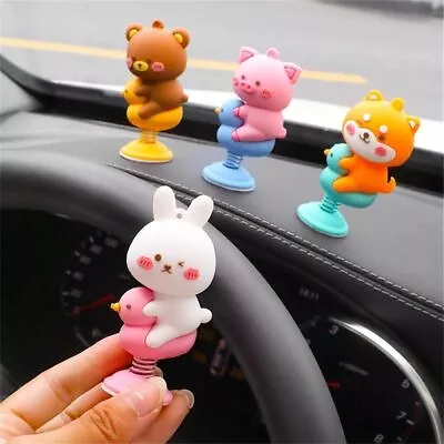 Car Dashboard Figurine Car Ornament Shaking Head Figure Shaking Spring Toys • £4.33