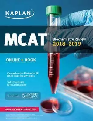 MCAT Biochemistry Review 2018-2019: Online + Book (Kaplan Test Prep) - GOOD • $4.40