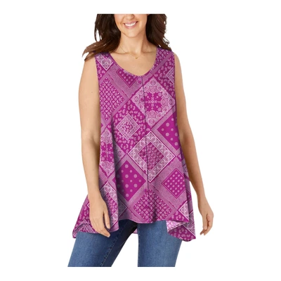 £13.49 • Buy Plus Curve Pink Sleeveless Top Size 24 To 42 Womans Tunic Blouse Button Up Shirt