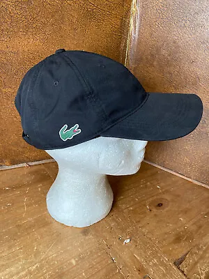 Lacoste Sport Black Baseball Cap Hat. One Size Fits Most Adjustable • £18