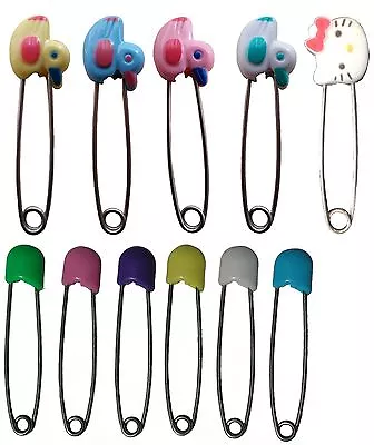 Extra Large Diaper Pins - Very Sharp Stainless With All Plastic Head • $6.30