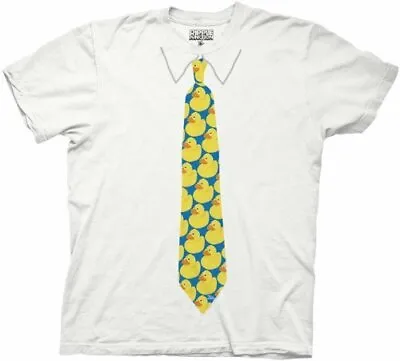 Adult Men's How I Met Your Mother TV Show Duck Necktie Barney White T-shirt • $21.95