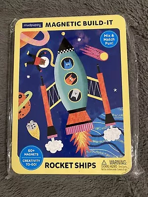 Rocket Ships Magnetic Build-It By Mudpuppy - NEW! • $18