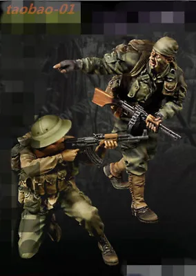 $16.03 • Buy 1:35 Resin Soldiers Figures Model Vietnam War US Soldiers 2 XD158 Unassembled