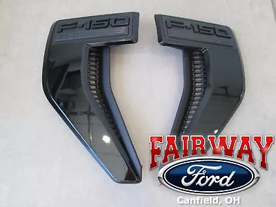 21 Thru 24 Ford F-150 OEM Ford Black Appearance Package XLT Fender Emblems PAIR • $324.95