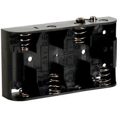 4 X C Cell Battery Holder Enclosure With Snap-On Terminals (1 Pc) • $9.29