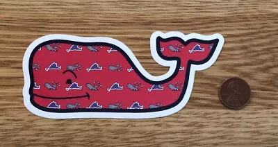 NEW Vineyard VINES Original TIE Red Whale 20th ANNIVERSARY Whale STICKER DECAL • $2.99