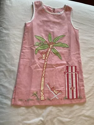 Lilly Pulitzer Shift Dress - Pink Cabana Banana Appliqué Sz 4 Girls - HTF Rare • $90