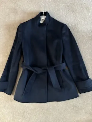 Woman's JAEGER Coat Size 8 Navy • £50