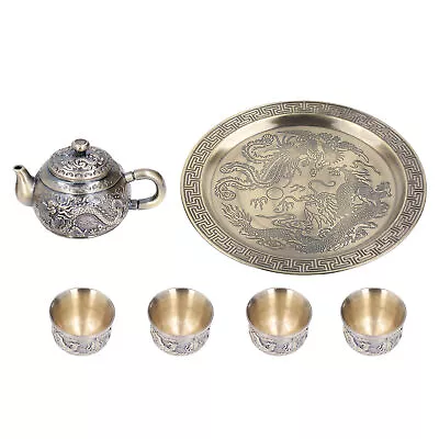Tea Pot Vintage Luxurious Relief Pattern Moroccan Tea Set For Home Office ▷ • $42.23