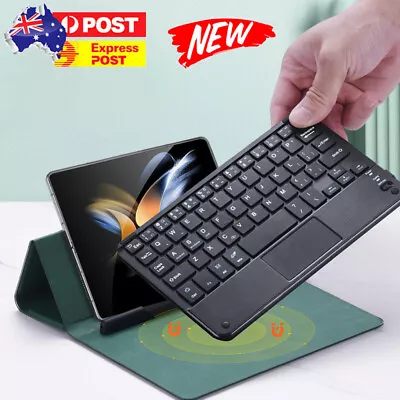 Mini Bluetooth Keyboard Wireless Touchpad For Laptop Tablet Mac Iphone Android • $25.99