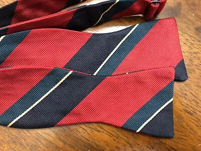 Vintage Robert Talbott All Silk Bow Tie Self-Tie 2 5/8” • $15