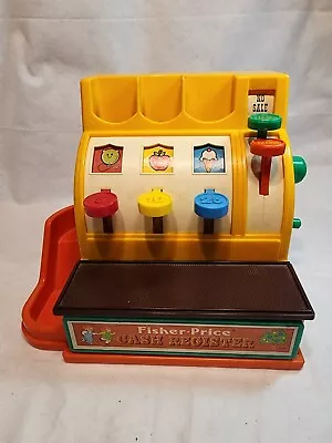 Vintage 1974 Fisher Price Cash Register Great Graphics And Great Condition • $8.75