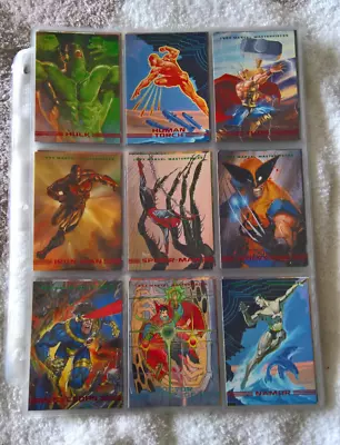 Marvel Masterpieces 1993 Series 2 #1-90 Base Set + 8 DynaEtch Subset NM Skybox • $75