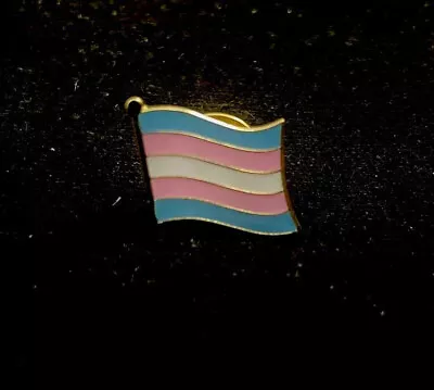 TRANSGENDER FLAG PIN 0.5  Trans Pride LGBTQ Hat Jacket Tie Tack Lapel Badge NEW • $3.49