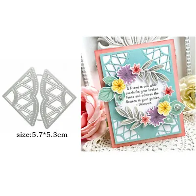 Tulip Circles Frame Metal Cutting Dies Embossing Card Stencils Diy Scrapbooking • $2.59