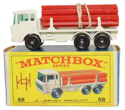 Matchbox Lesney No 58 DAF Girder Truck Made In England Boxed • $34.99