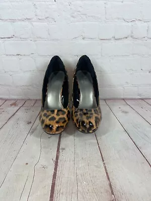 Worthington Leopard Print 4.5 Inch Closed Toe High Heels Size 9 • $29.99