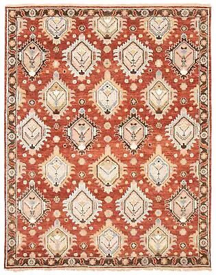 Vintage Hand-Knotted Area Rug 7'11  X 9'11  Traditional Wool Carpet • $948.80