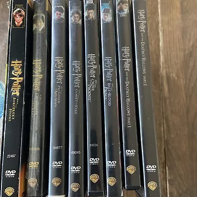 Harry Potter DVDS Complete Set Of 8 Movies • $11
